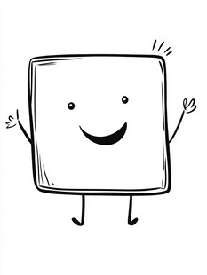 快乐方块卡通形象