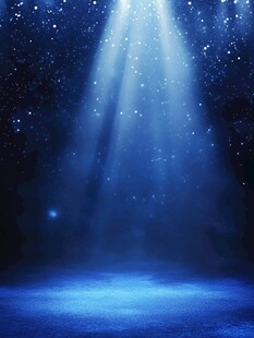 梦幻蓝色星空舞台光束