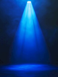 蓝色聚光灯舞台光影效果