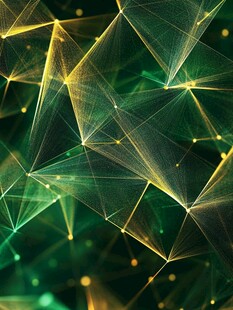 梦幻几何光影科技背景图