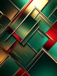 炫彩几何金属质感背景图