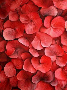 红色花瓣背景纹理图案