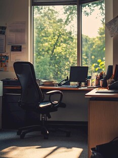 窗边办公位 舒适工作空间