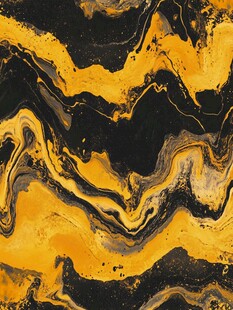 黑金流体艺术抽象纹理图