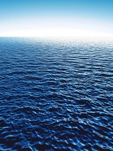 蓝色海洋广阔海面景象