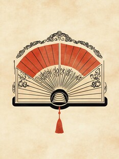 中式折扇图案设计