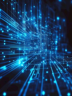 科技感数字光线抽象画面