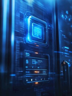 未来科技感的智能设备界面