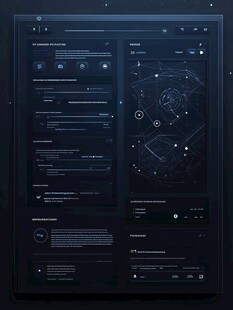 科技感暗黑系UI界面设计