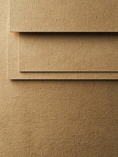 堆叠的棕色卡纸纹理展示