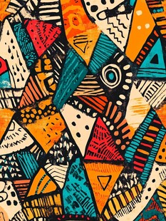 抽象几何图案艺术纹理