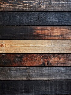 多彩木板纹理背景图
