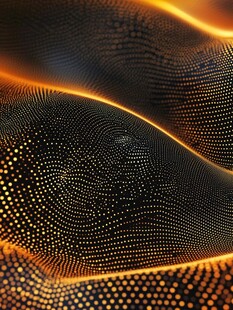 炫彩粒子动态波浪背景