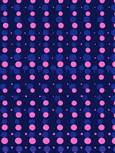 蓝粉圆点几何图案背景