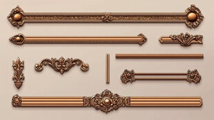 复古精美金属装饰构件