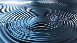 水波涟漪特写画面