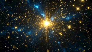 璀璨星空下的宇宙梦幻景象