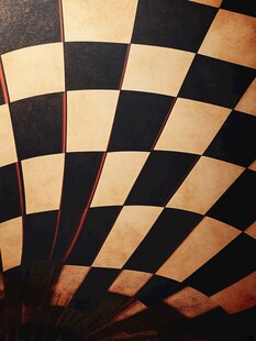 棋盘格图案的独特视觉效果