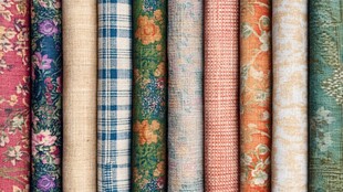 多彩花样布料展示