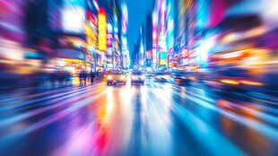 都市夜景动感光影