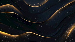 黑金流动线条背景图