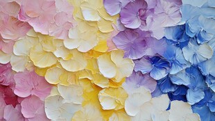 多彩花瓣背景纹理图案