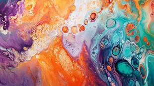 梦幻流体艺术抽象画