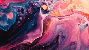 梦幻流体艺术色彩画面