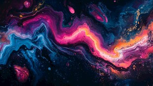 梦幻宇宙流体艺术景观