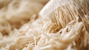 特写 丝状食材的细腻质感