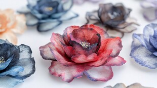 多彩手工布艺花朵饰品