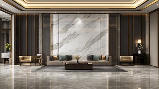 现代奢华大气的客厅空间