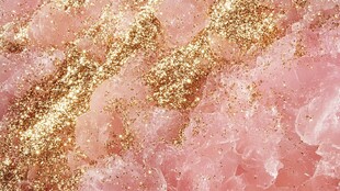 粉色金箔质感梦幻背景图