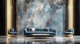 奢华大理石客厅沙发组合