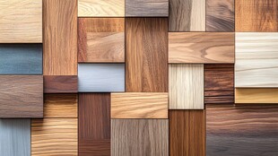 多样木材纹理拼接展示