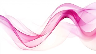 粉色动感飘逸抽象波浪线条