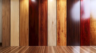 多样木质板材展示