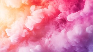 梦幻绚丽色彩烟雾背景图