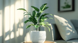 室内绿植装点温馨家居角落