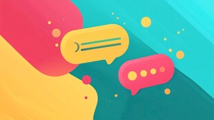 多彩对话气泡设计元素