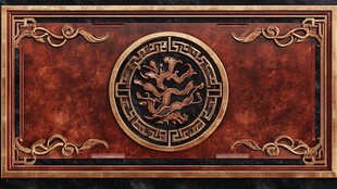 中式古典龙纹精美装饰板