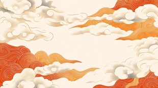 国风祥云背景图