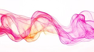 飘逸幻彩烟雾线条艺术图