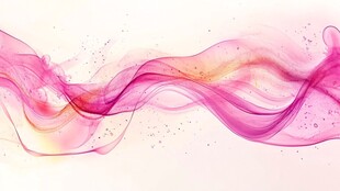 梦幻粉色动感飘逸流体线条