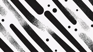 黑白几何线条抽象图案