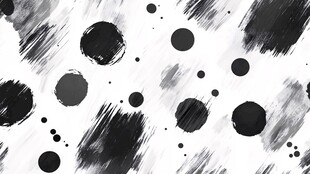 黑白墨点笔触抽象背景图