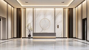 现代简约风豪华大堂空间