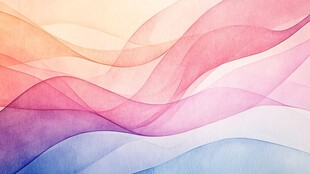 梦幻渐变彩色波浪背景图