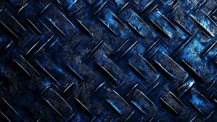 蓝色金属菱格纹纹理背景