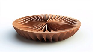 木质创意折叠盘设计展示